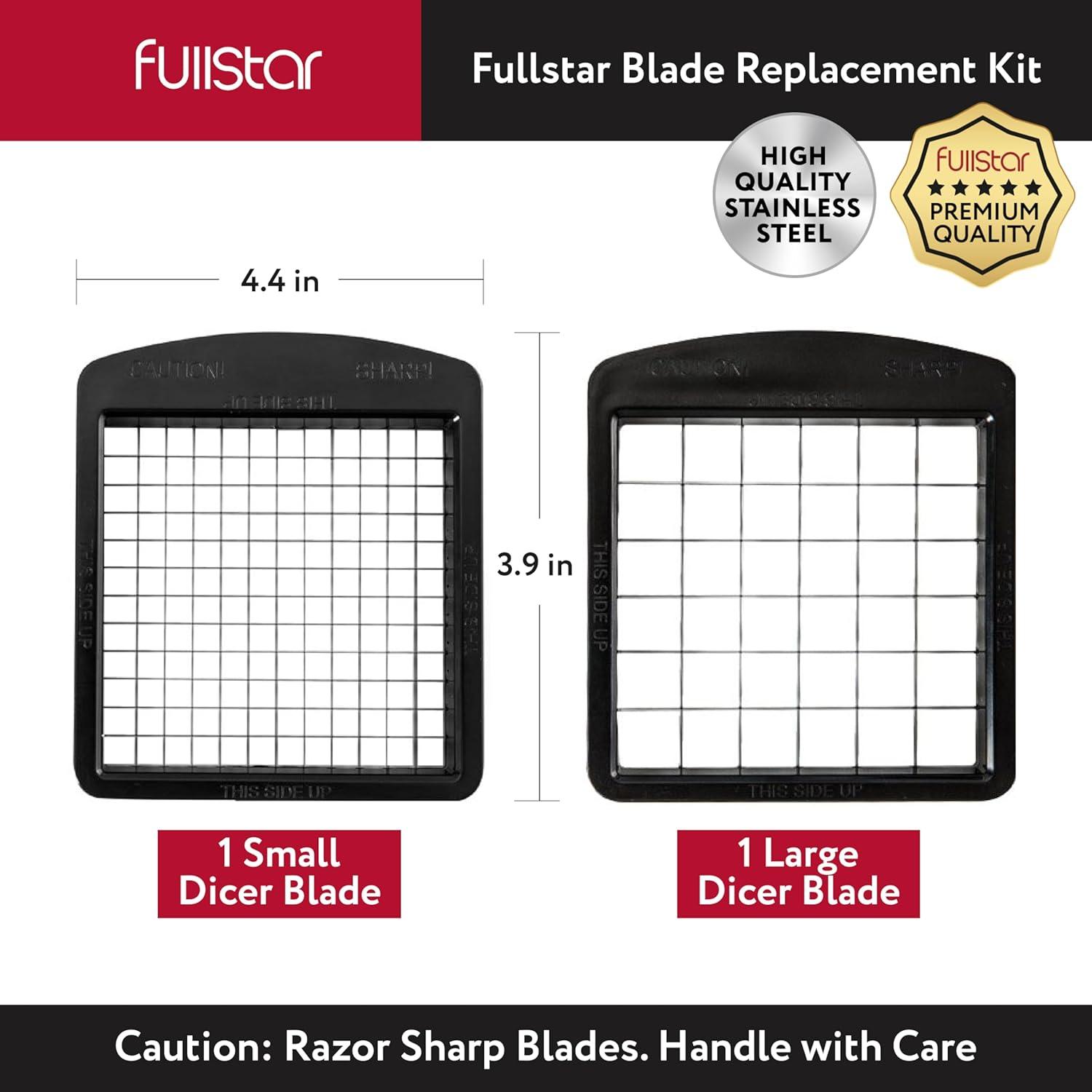 image:imageFullstar Blade Replacement Set Only Compatible with Select Fullstar Vegetable Chopper Models 2pc Insert Set for Large Dice Potatoes Apples amp Small Dice Onions Tomatoes 39 x 44 inches