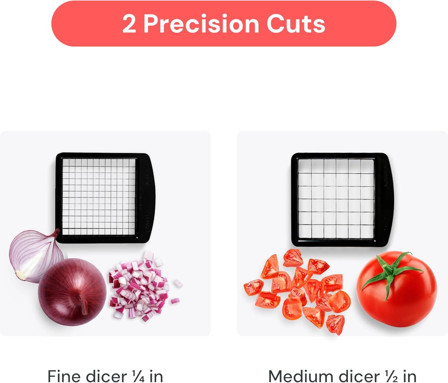 image:imageFullstar The Original Pro Chopper Vegetable Chopper and Dicer Food Chopper with Container Fruit Cutter Kitchen Gadgets amp Gifts Home Essentials 2 in 1 BlackWhite