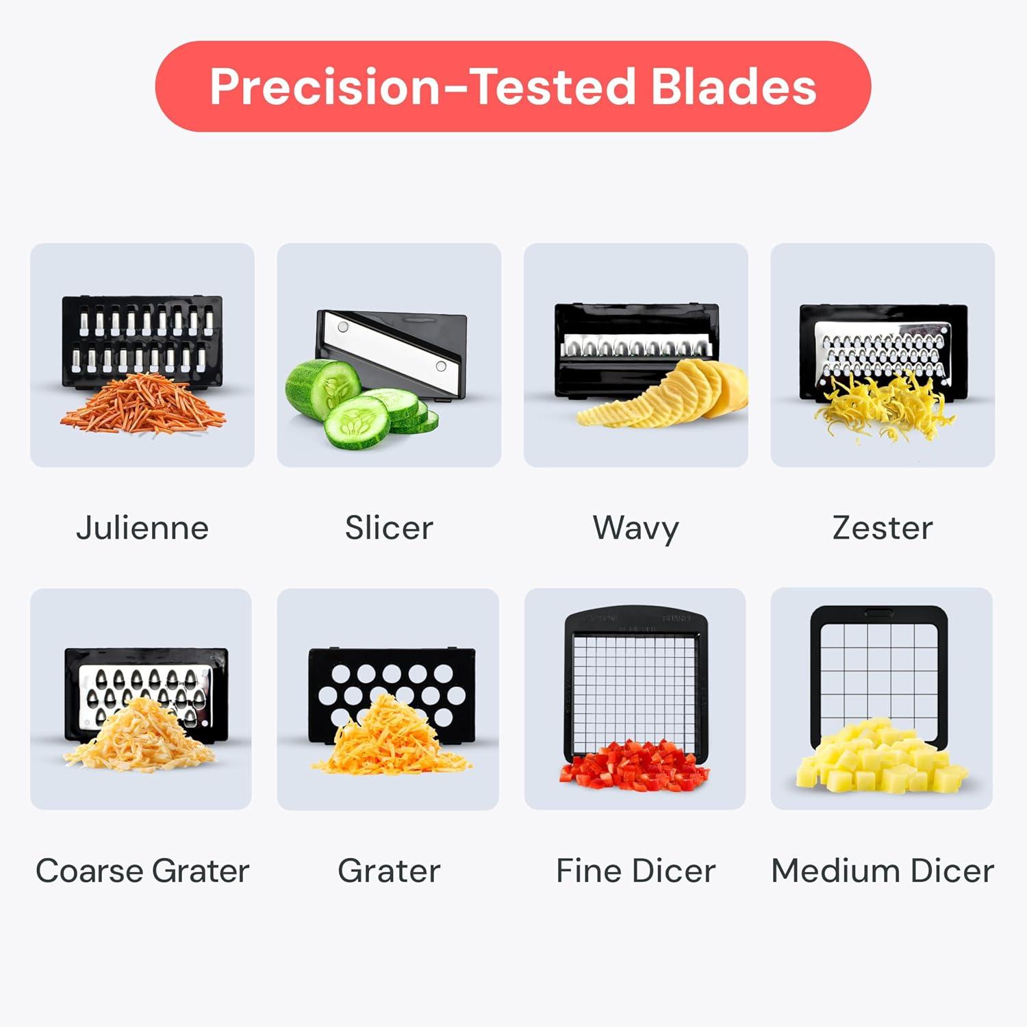 image:imageFullstar The Original Pro Chopper Vegetable Chopper and Dicer Food Chopper with Container Fruit Cutter Kitchen Gadgets amp Gifts Home Essentials 2 in 1 BlackWhite
