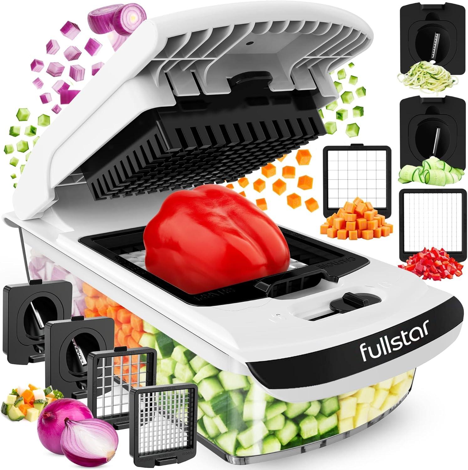 image:imageFullstar The Original Pro Chopper Vegetable Chopper and Dicer Food Chopper with Container Fruit Cutter Kitchen Gadgets amp Gifts Home Essentials 2 in 1 BlackWhite