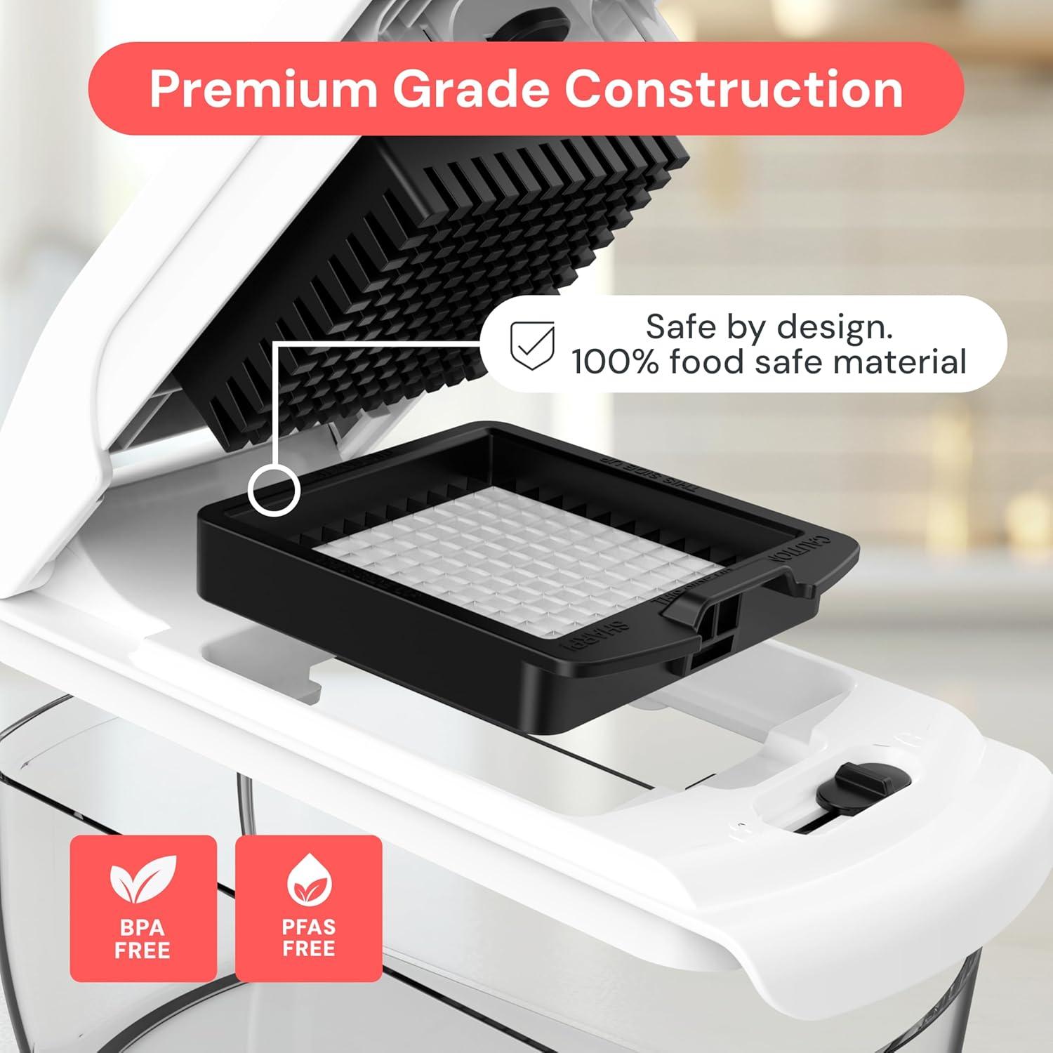 image:imageFullstar The Original Pro Chopper Vegetable Chopper and Dicer Food Chopper with Container Fruit Cutter Kitchen Gadgets amp Gifts Home Essentials 2 in 1 BlackWhite