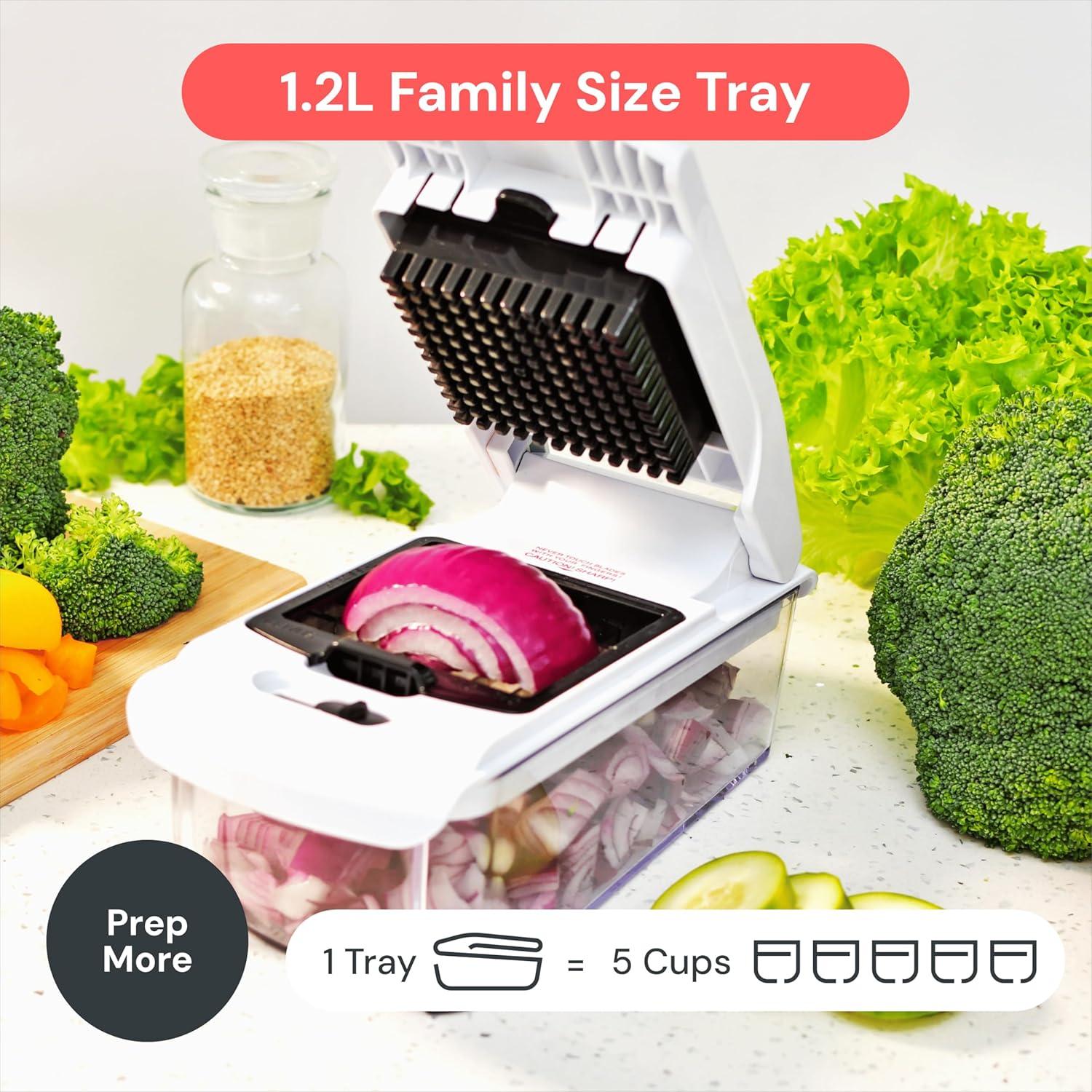 image:imageFullstar The Original Pro Chopper Vegetable Chopper and Dicer Food Chopper with Container Fruit Cutter Kitchen Gadgets amp Gifts Home Essentials 2 in 1 BlackWhite