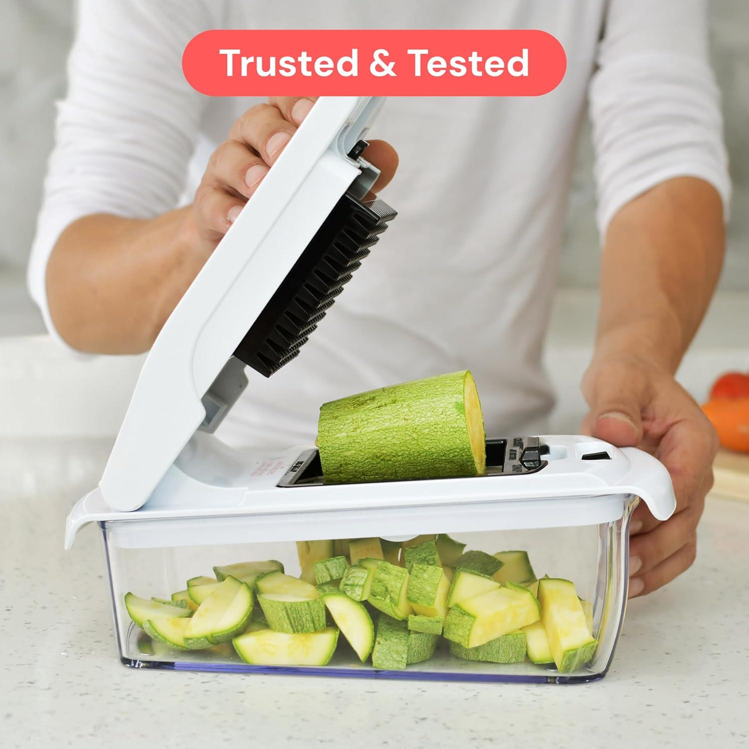 image:imageFullstar The Original Pro Chopper Vegetable Chopper and Dicer Food Chopper with Container Fruit Cutter Kitchen Gadgets amp Gifts Home Essentials 2 in 1 BlackWhite