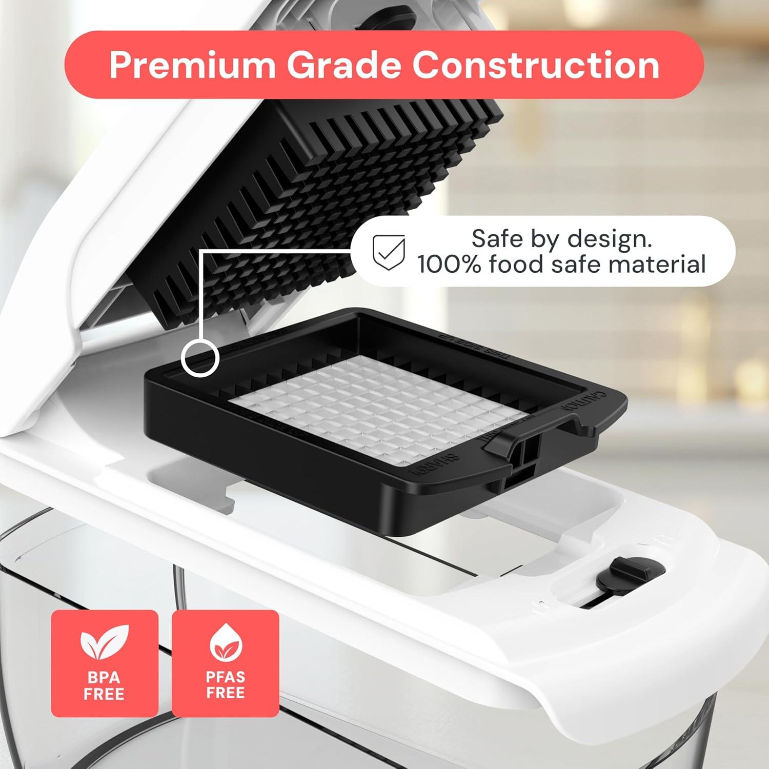 image:imageFullstar The Original Pro Chopper Vegetable Chopper and Dicer Food Chopper with Container Fruit Cutter Kitchen Gadgets amp Gifts Home Essentials 2 in 1 BlackWhite