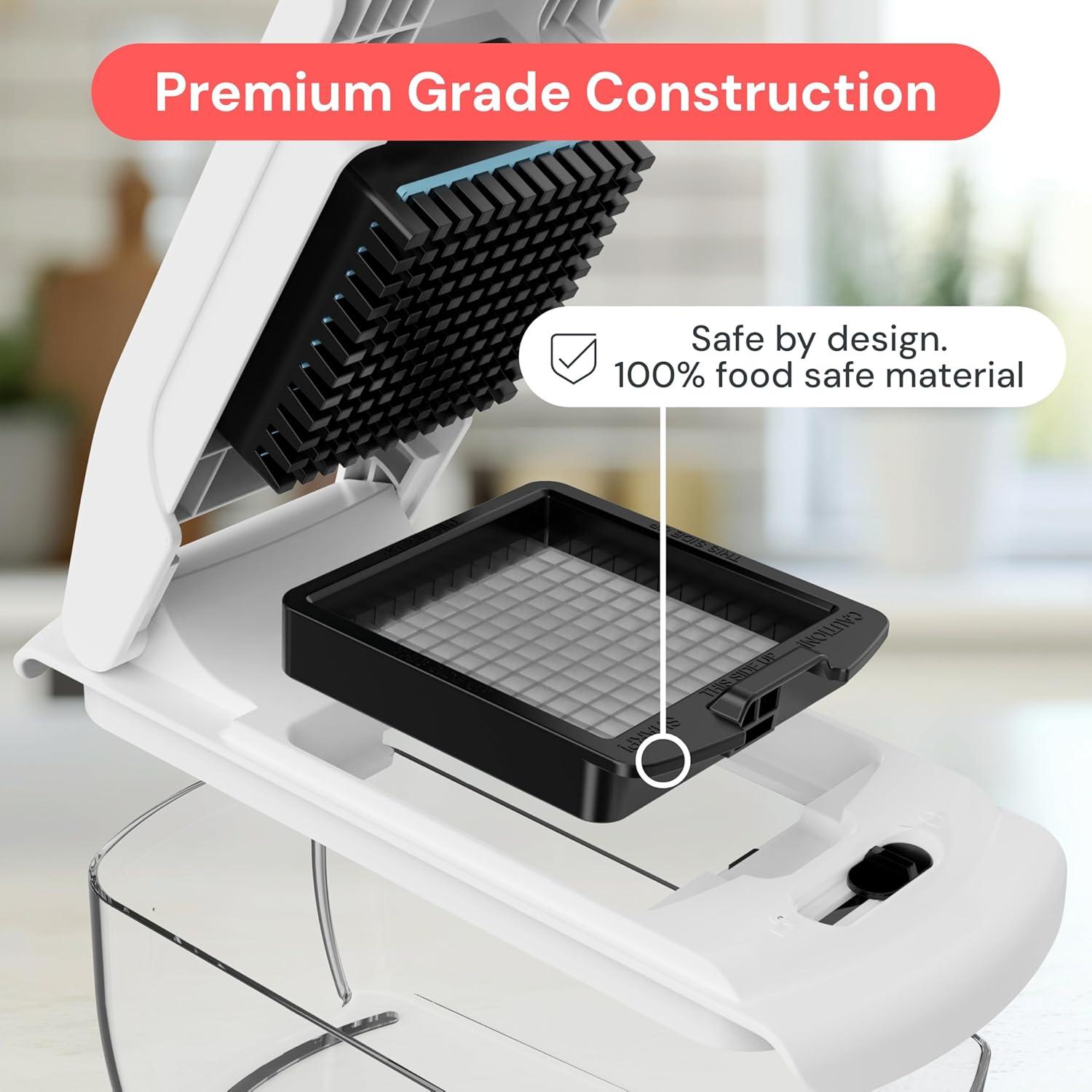image:imageFullstar The Original Pro Chopper Vegetable Chopper and Dicer Food Chopper with Container Fruit Cutter Kitchen Gadgets amp Gifts Home Essentials 2 in 1 BlackWhite