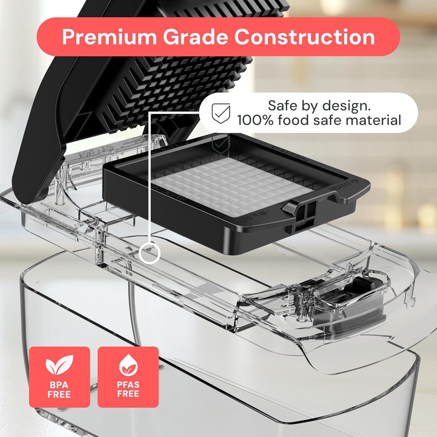 image:imageFullstar The Original Pro Chopper Vegetable Chopper and Dicer Food Chopper with Container Fruit Cutter Kitchen Gadgets amp Gifts Home Essentials 2 in 1 WhiteClear