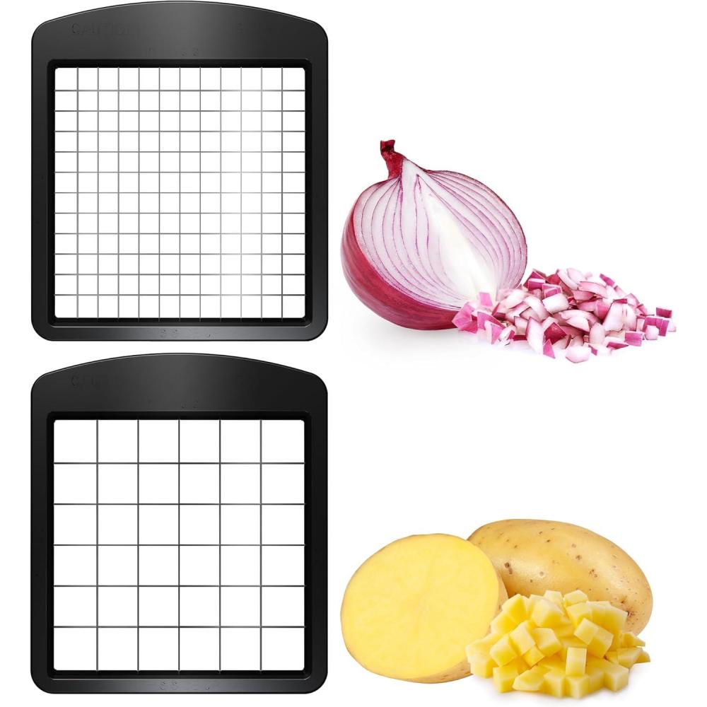 image:imageFullstar Blade Replacement Set Only Compatible with Select Fullstar Vegetable Chopper Models 2pc Insert Set for Large Dice Potatoes Apples amp Small Dice Onions Tomatoes 39 x 44 inches