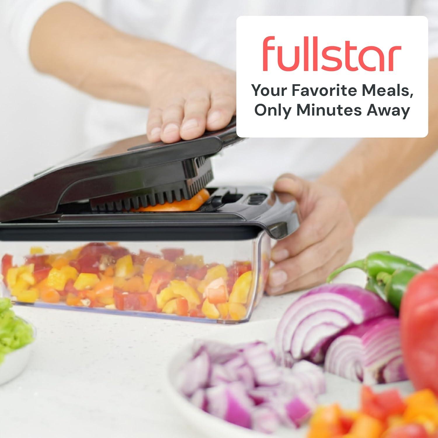 image:imageFullstar Vegetable Chopper amp Mandoline Slicer for Kitchen Food Chopper with Container Cheese Grater Home Essentials amp Kitchen Gadgets 8 in 1 WhiteBlack