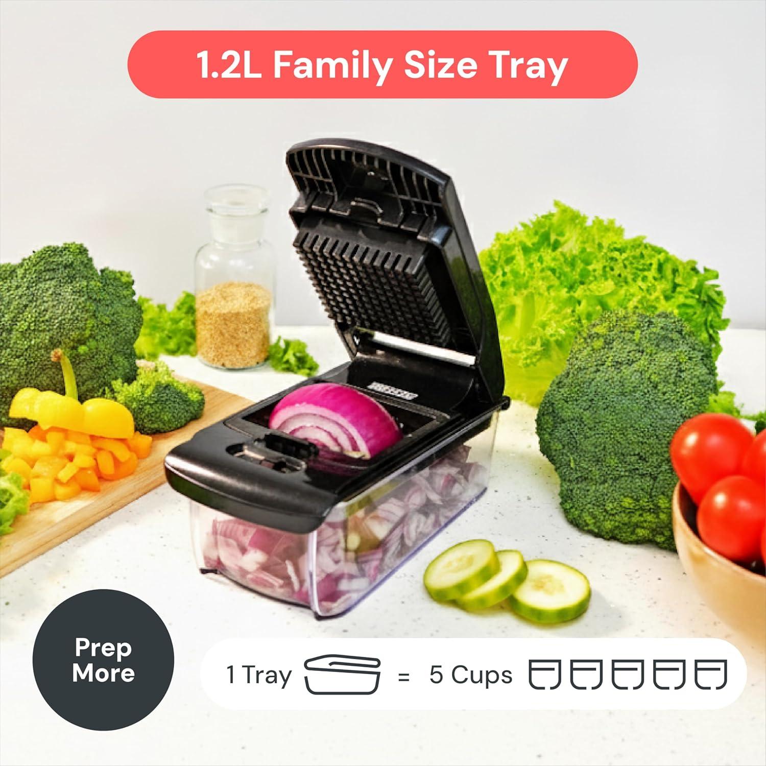 image:imageFullstar Vegetable Chopper amp Mandoline Slicer for Kitchen Food Chopper with Container Cheese Grater Home Essentials amp Kitchen Gadgets 8 in 1 WhiteBlack