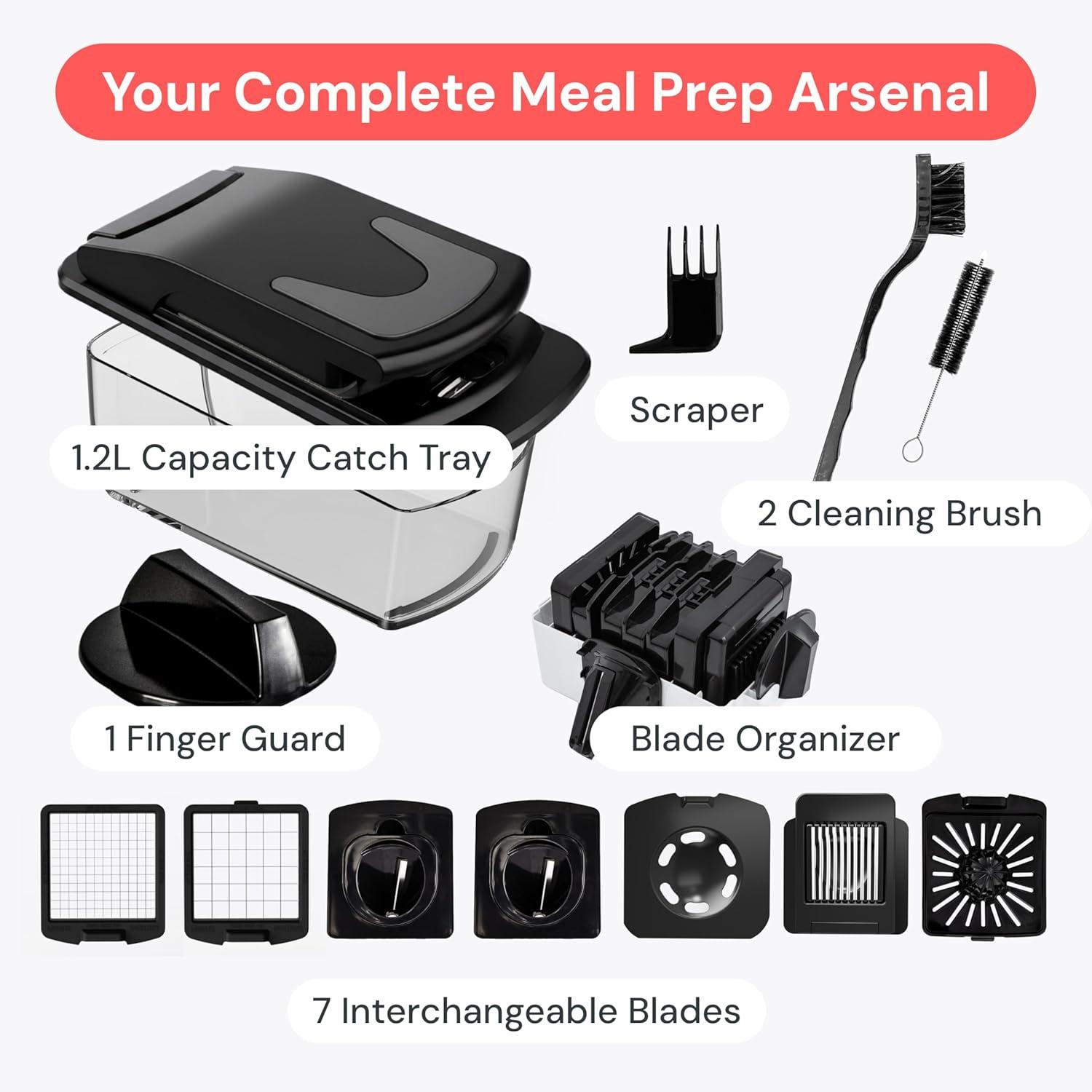 image:imageFullstar Vegetable Chopper amp Mandoline Slicer for Kitchen Food Chopper with Container Cheese Grater Home Essentials amp Kitchen Gadgets 8 in 1 WhiteBlack