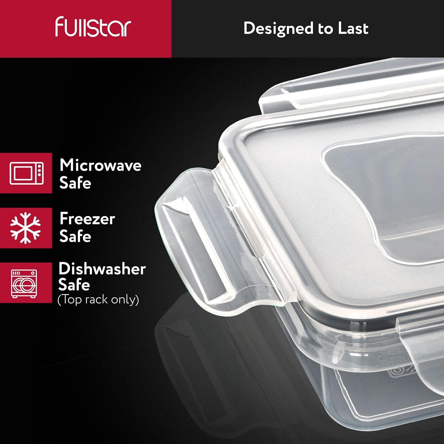 image:imagefullstar 28Piece Plastic Food Storage Containers with Lids 14 Containers amp 14 Lids Leakproof BPAFree Meal Prep Containers Reusable Lunch Storage Set for Kitchen Organization Pack of 28Pack of 50