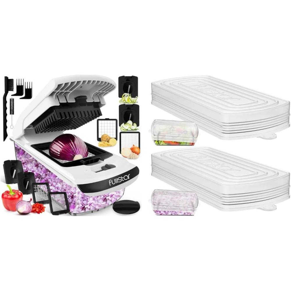 image:imagefullstar Bundle Chopper And 2 Piece Silicone Lids